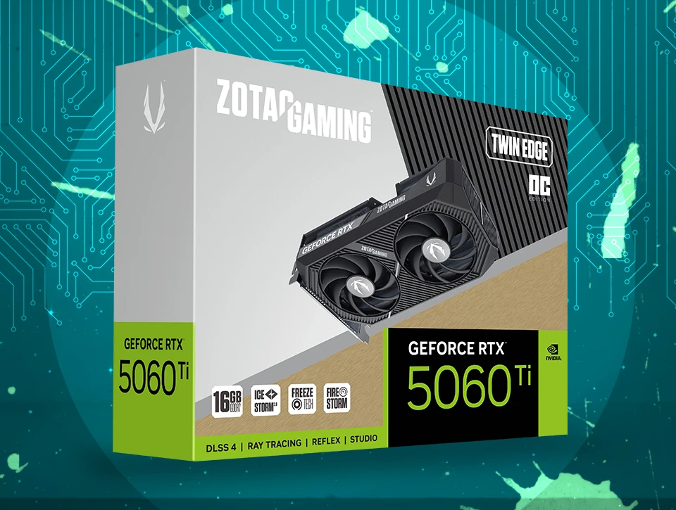کارت گرافیک زوتک Gaming RTX 5060 Ti 16GB Twin Edge OC