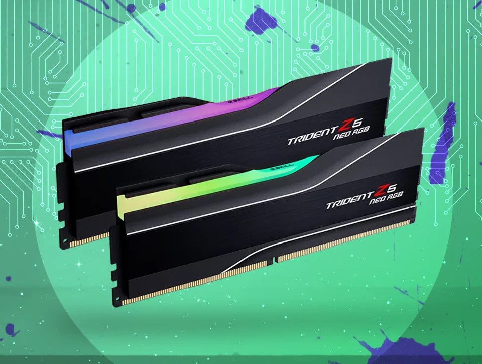 رم دو کاناله G-Skill مدل Trident Z5 Neo RGB 32GB 6000 Black CL30