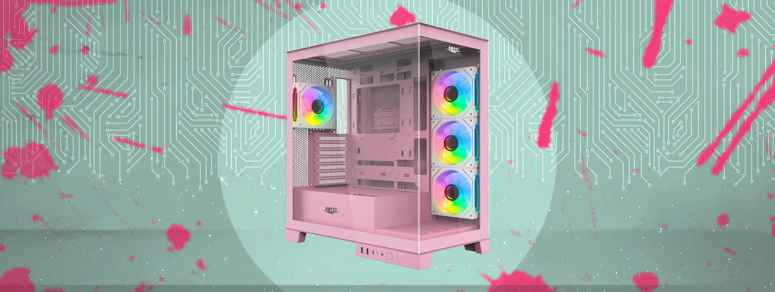 کیس گیمینگ اوست AWEST GT-AQ16-MP