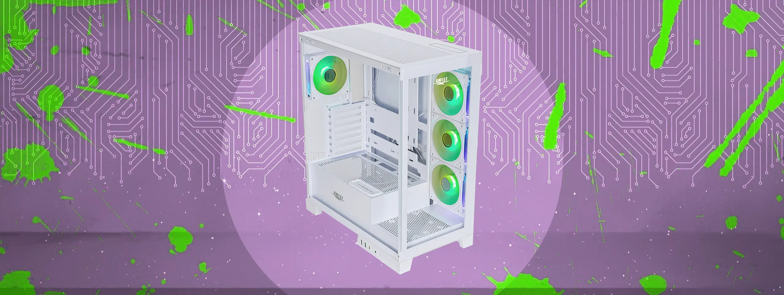 کیس گیمینگ اوست AWEST GT-AQ16-MW