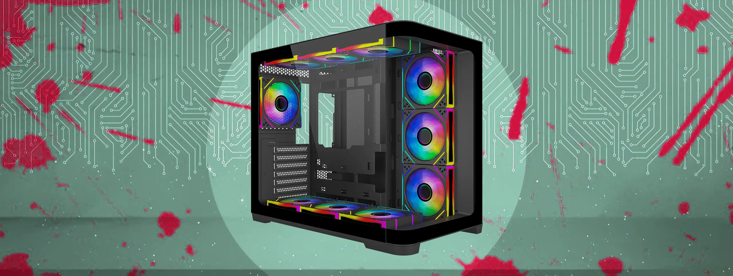 کیس گیمینگ اوست AWEST GT-AQ18-MB