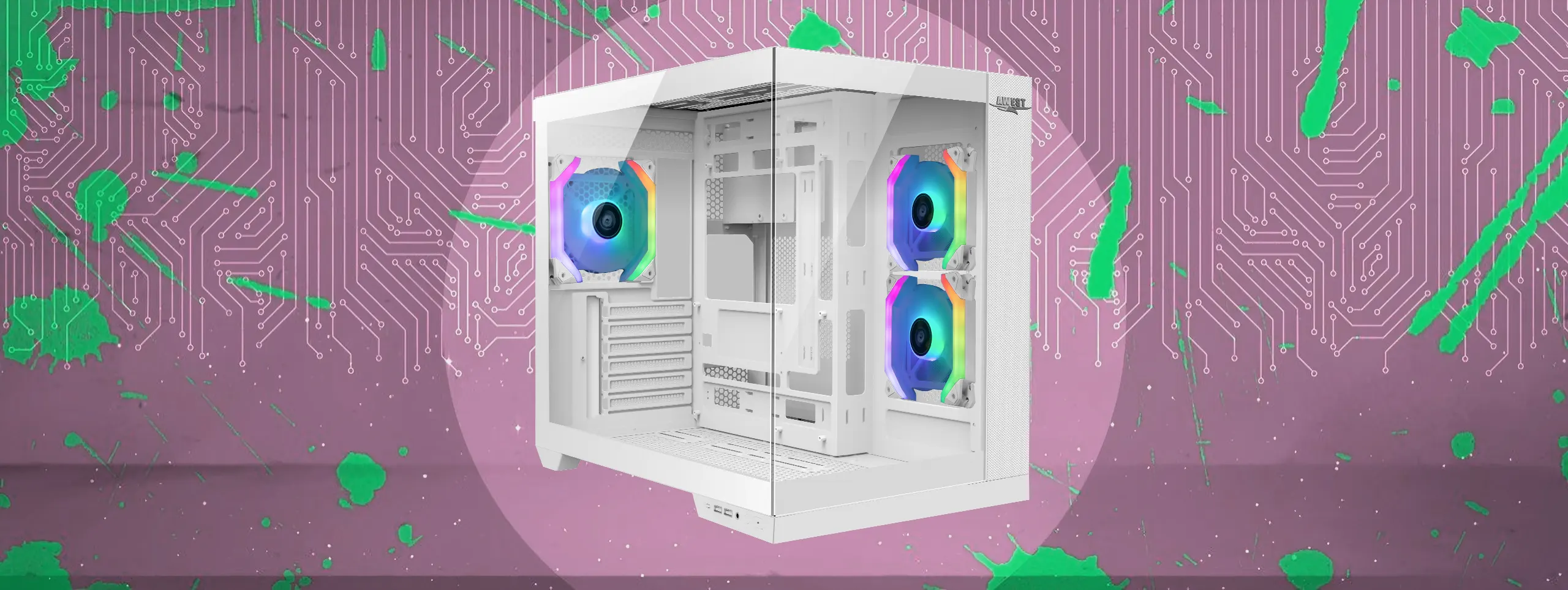 کیس گیمینگ اوست AWEST GT-AQ12-MW