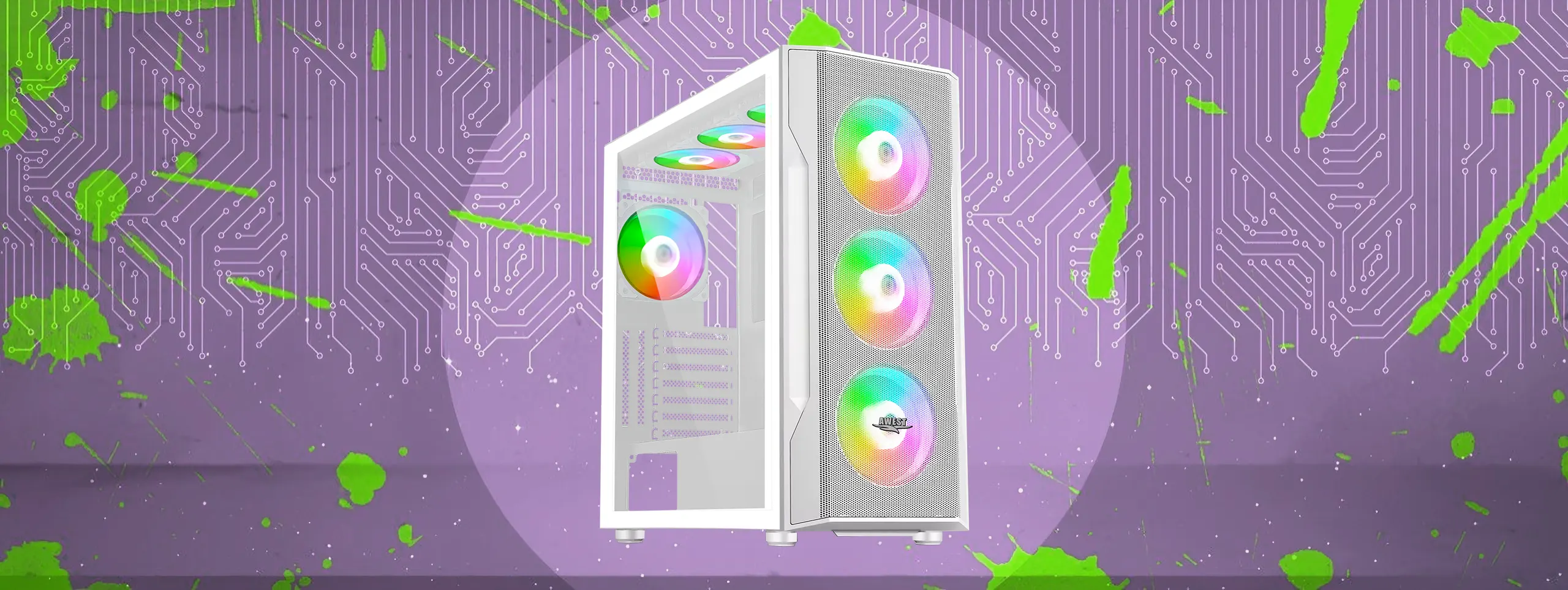 کیس گیمینگ اوست AWEST GT-AV12-MW