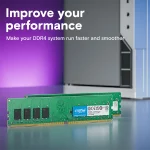رم دسکتاپ تک کاناله CRUCIAL مدل DDR4 4GB 2666