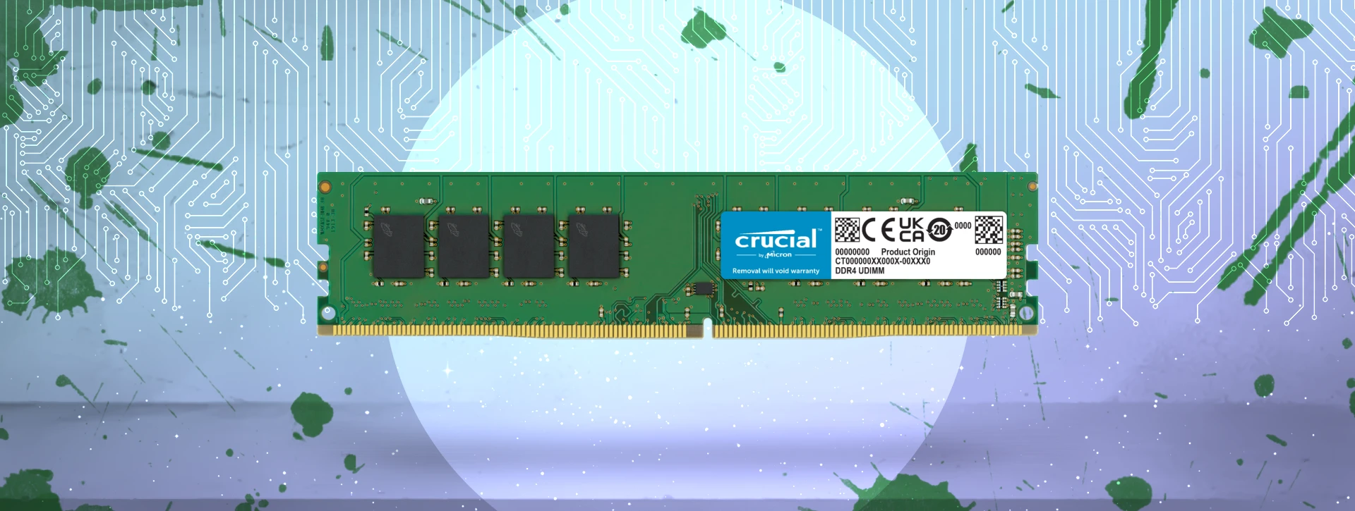 رم دسکتاپ تک کاناله CRUCIAL مدل DDR4 8GB 2666