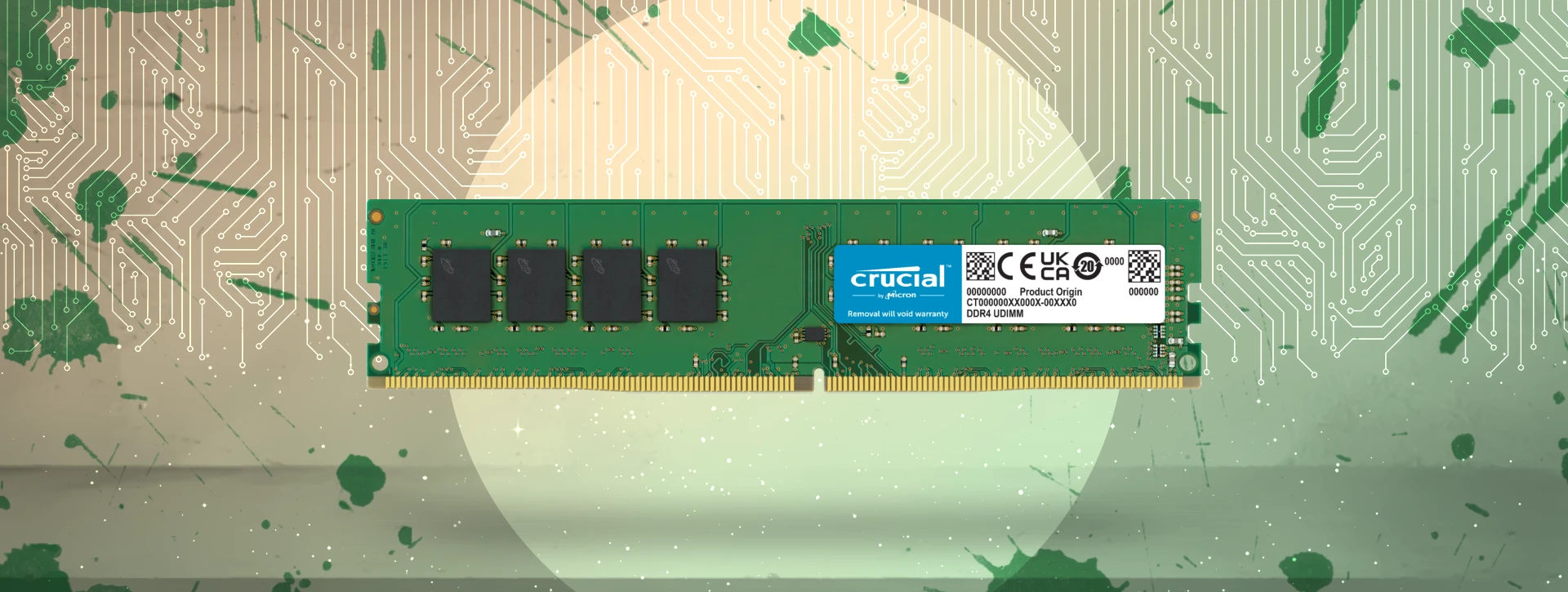 رم دسکتاپ تک کاناله CRUCIAL مدل DDR4 16GB 2666