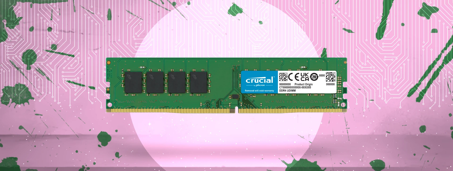 رم دسکتاپ تک کاناله CRUCIAL مدل DDR4 8GB 3200