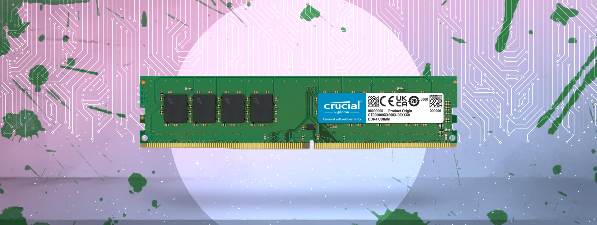 رم دسکتاپ تک کاناله CRUCIAL مدل DDR4 16GB 3200