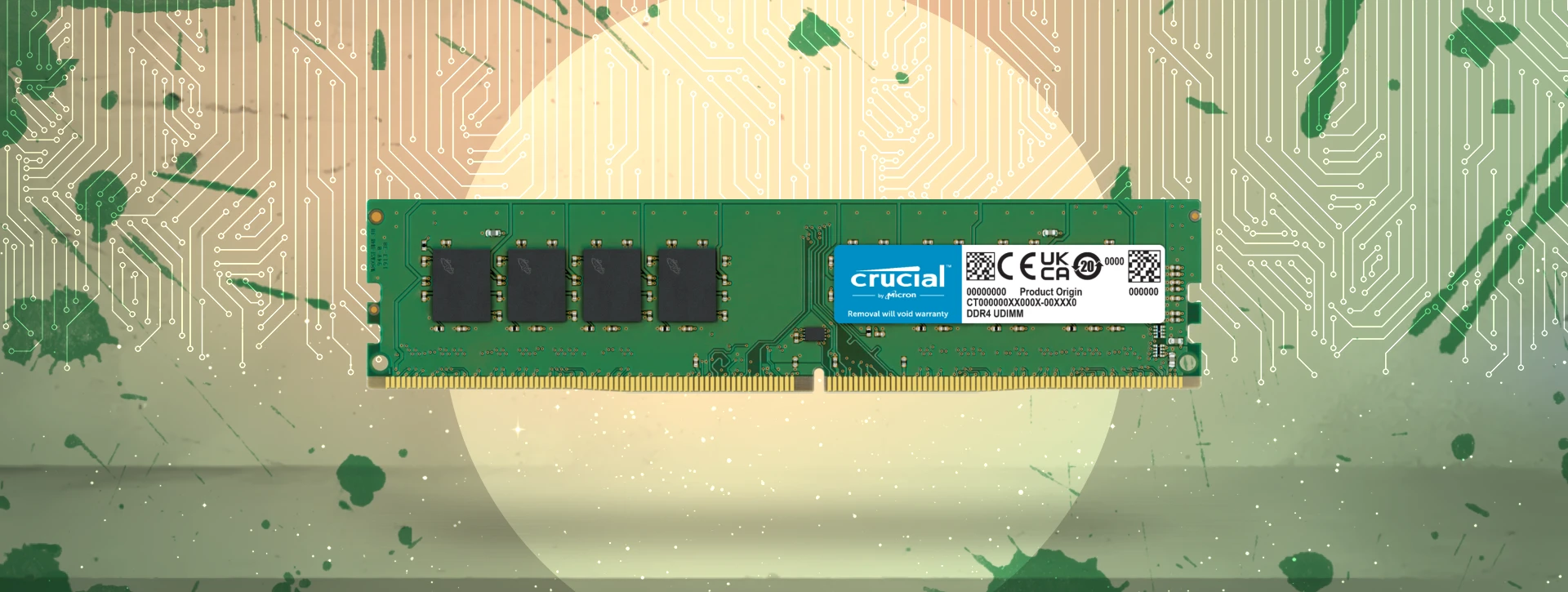 رم دسکتاپ تک کاناله CRUCIAL مدل DDR4 32GB 3200