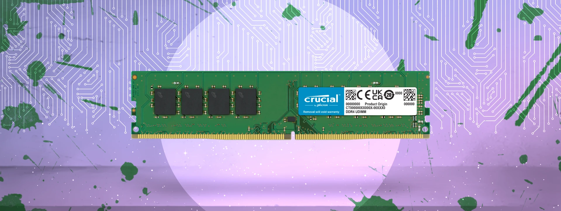 رم دسکتاپ تک کاناله CRUCIAL مدل DDR4 4GB 2666
