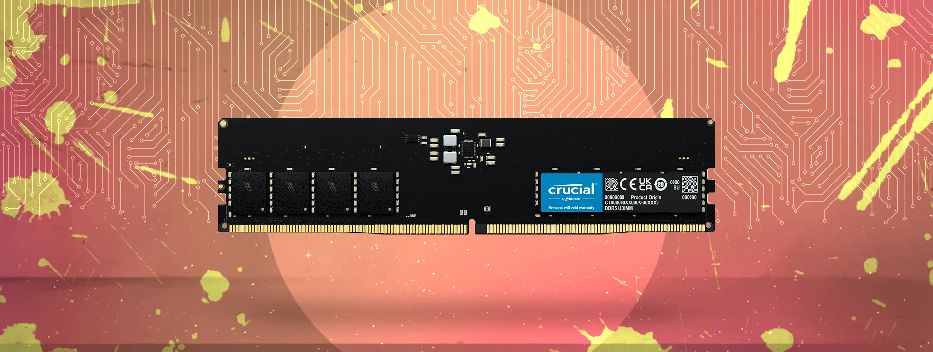 رم دسکتاپ تک کاناله CRUCIAL مدل DDR5 16GB 5600