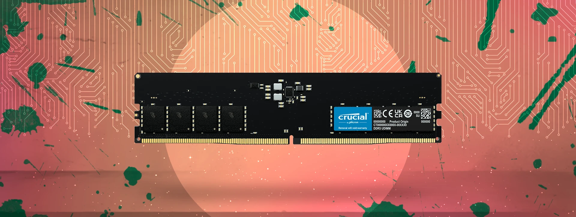 رم دسکتاپ تک کاناله CRUCIAL مدل DDR5 32GB 5600