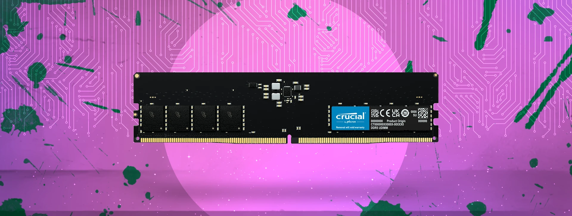 رم دسکتاپ تک کاناله CRUCIAL مدل DDR5 32GB 4800