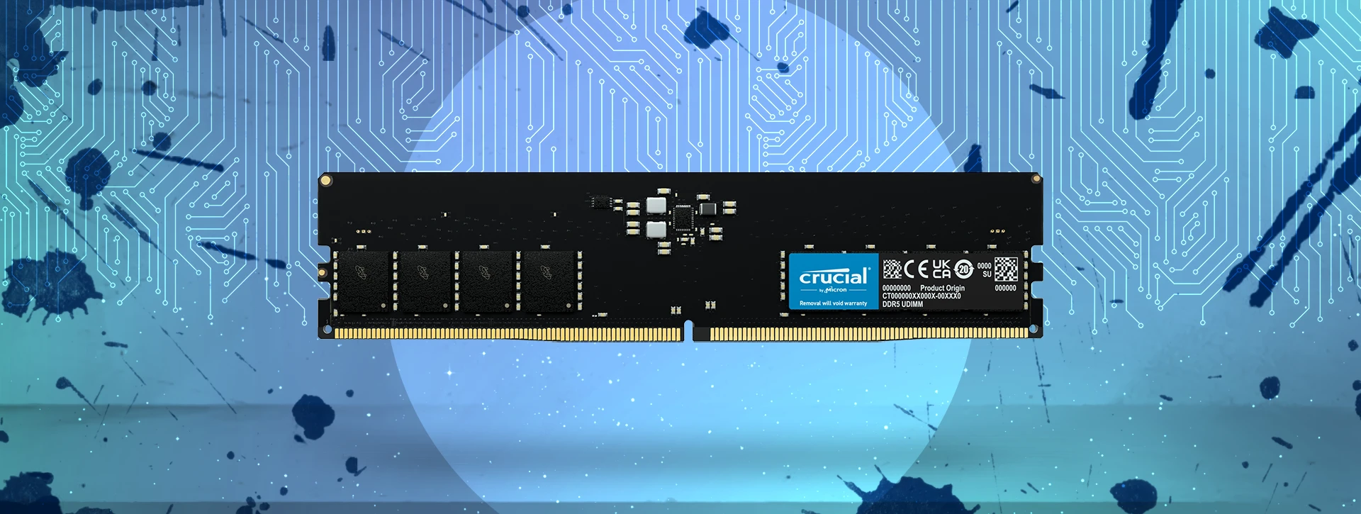 رم دسکتاپ تک کاناله CRUCIAL مدل DDR5 16GB 4800