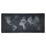 موس پد گیمینگ طرح نقشه جهان مشکی سایز 90 در 40