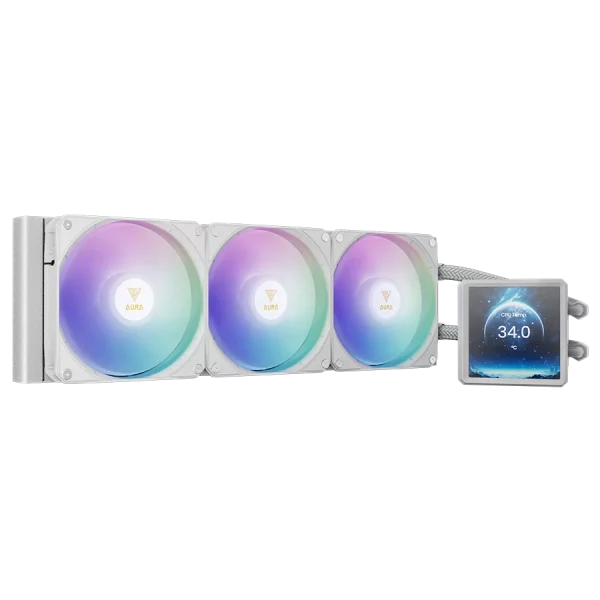 خنک کننده پردازنده گیم دیاس AURA GL360 LCD White