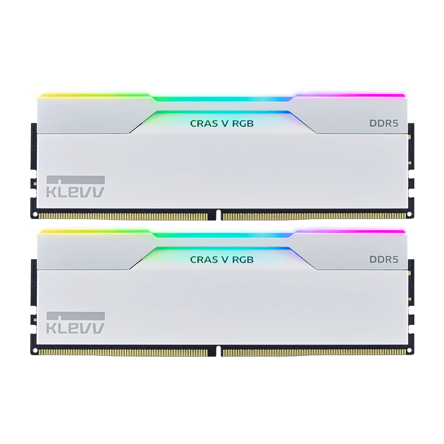 رم دسکتاپ دو کاناله کلو KLEVV CRAS V RGB 48GB 7200 White