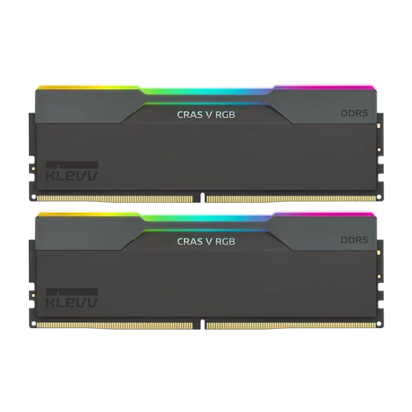 رم دسکتاپ دو کاناله کلو KLEVV CRAS V RGB 32GB 7600 Black