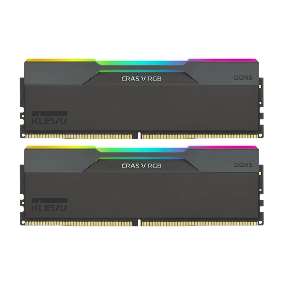 رم دسکتاپ دو کاناله کلو KLEVV CRAS V RGB 32GB 7600 Black