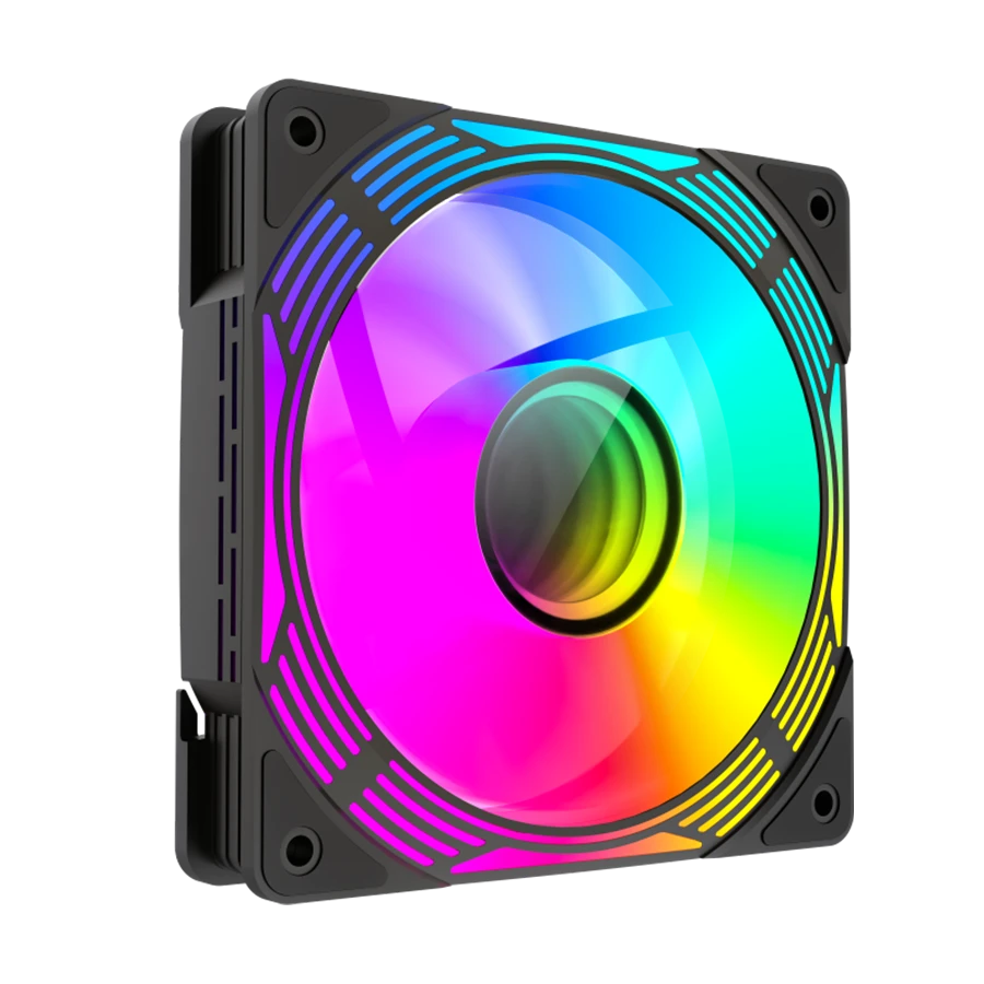 فن کیس گیمینگ گیم مکس GAMEMAX FN12A-C8I-R Black