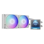 خنک کننده پردازنده گیم دیاس AURA GL240 LCD White