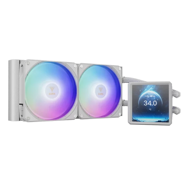 خنک کننده پردازنده گیم دیاس AURA GL240 LCD White