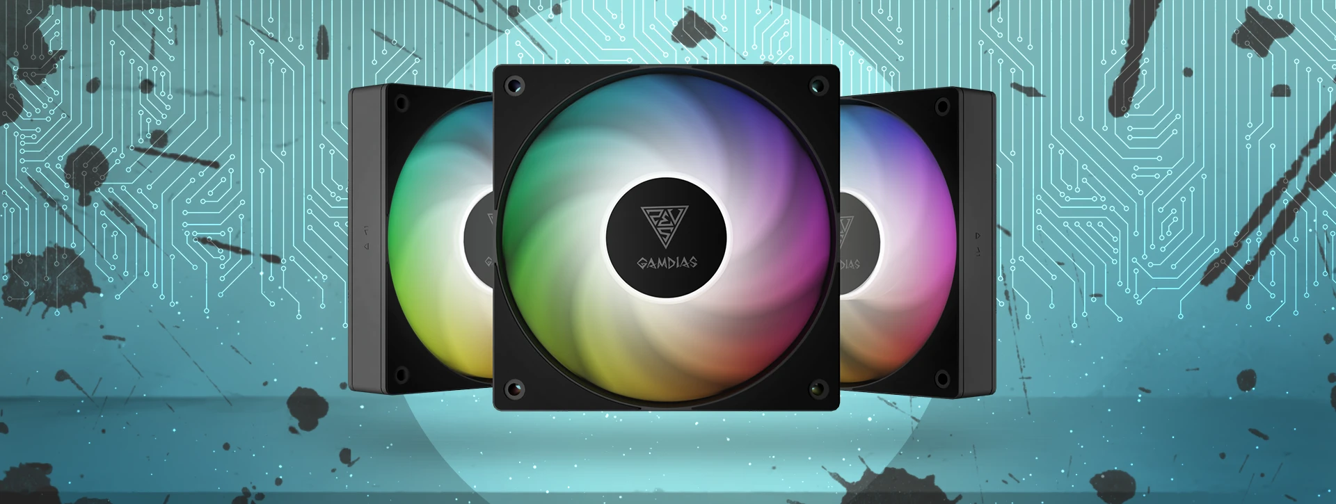 فن کیس Gamdias NOTUS M1-1203 ARGB بسته 3 عددی