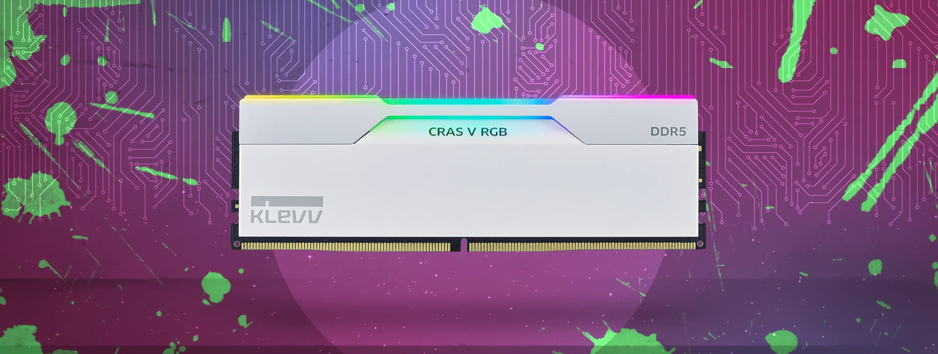 رم دسکتاپ دو کاناله کلو KLEVV CRAS V RGB 48GB 7200 White