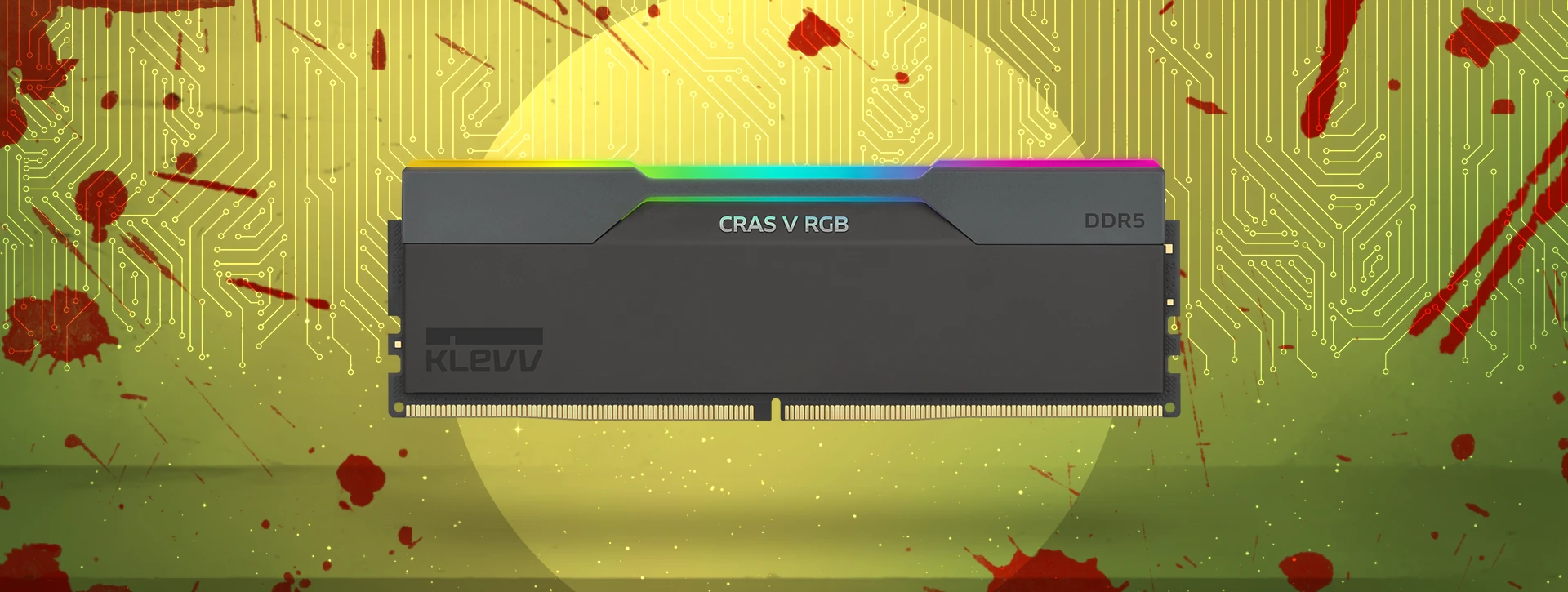 رم دسکتاپ دو کاناله کلو KLEVV CRAS V RGB 48GB 7600 Black