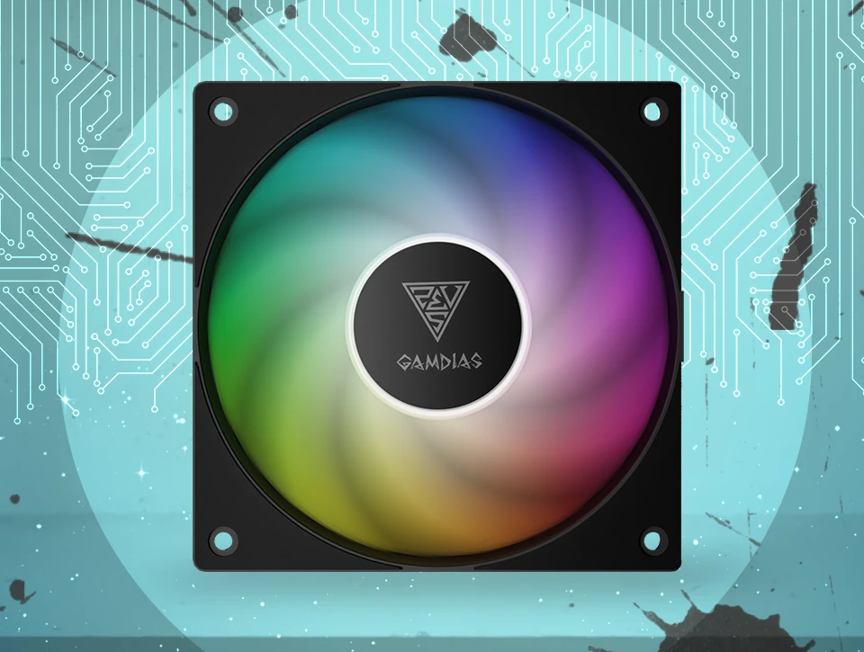 فن کیس Gamdias NOTUS M1-1203 ARGB بسته 3 عددی