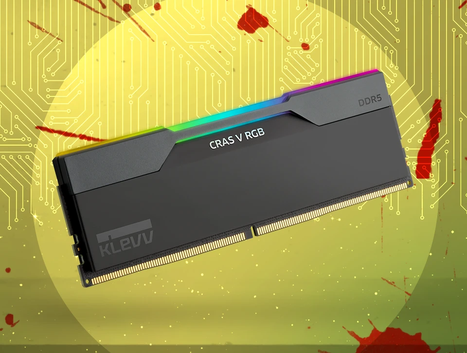 رم دسکتاپ دو کاناله کلو KLEVV CRAS V RGB 48GB 7600 Black