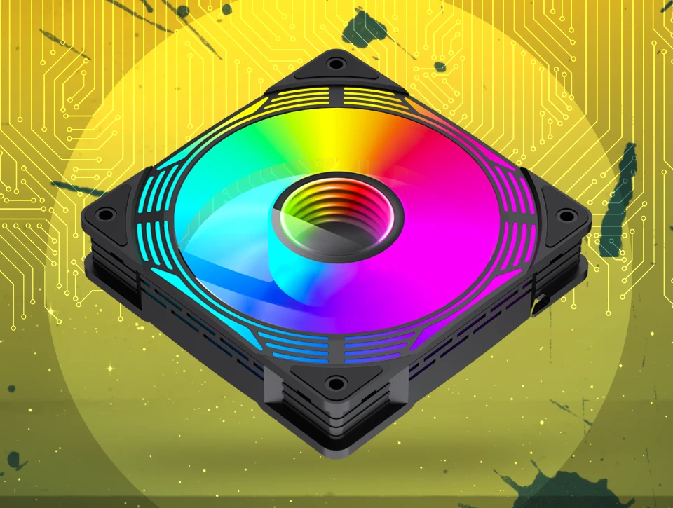 فن کیس گیمینگ گیم مکس GAMEMAX FN12A-C8I-R Black