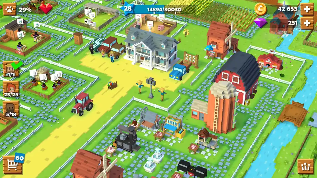 نگاهی به بازی موبایلی Blocky Farm