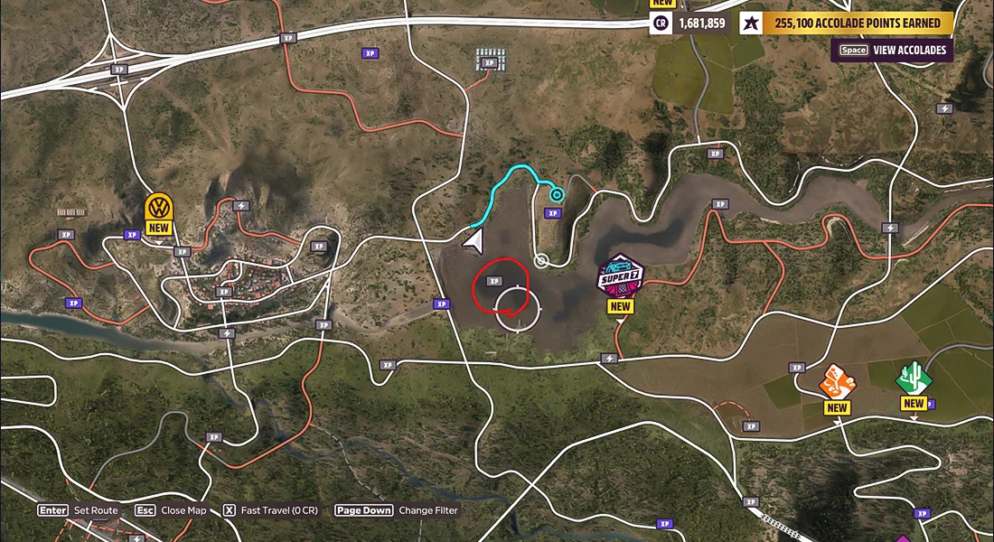 راهنمای پیدا کردن معبد Quechula در Forza Horizon 5