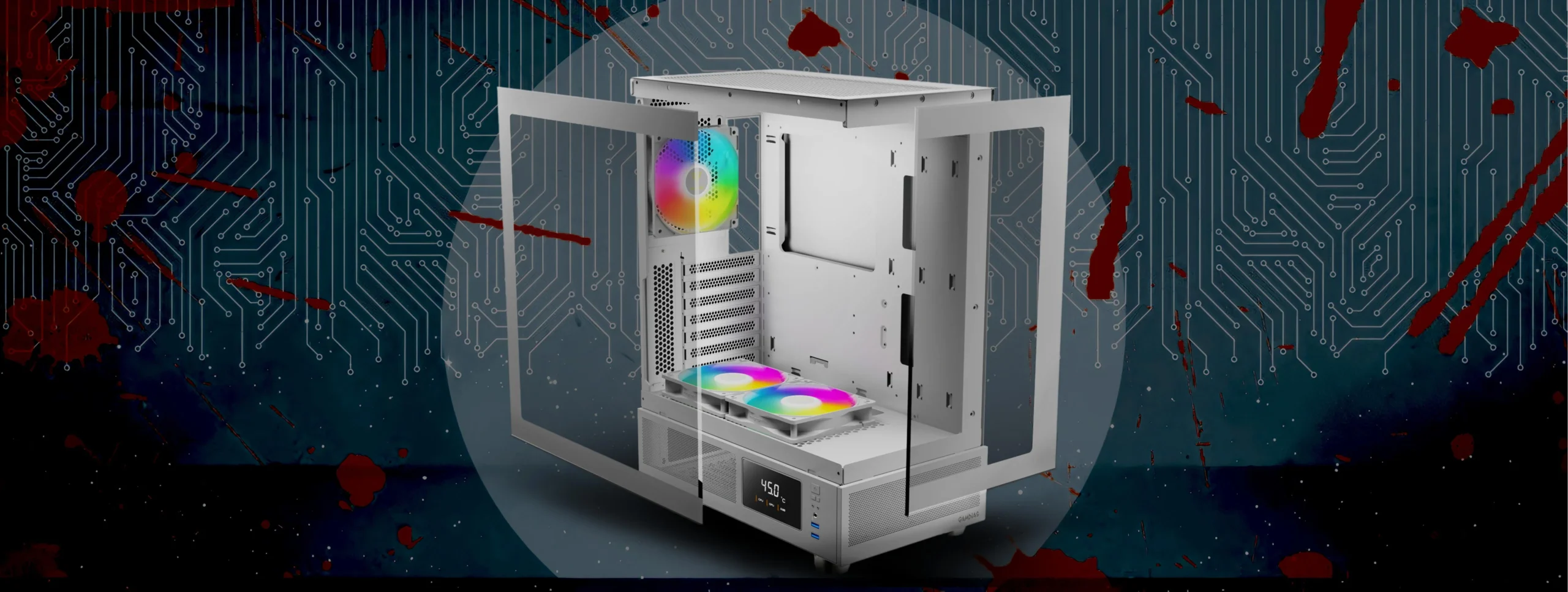 کیس گیمینگ گیم‌دیاس Gamdias ATLAS E1 WH