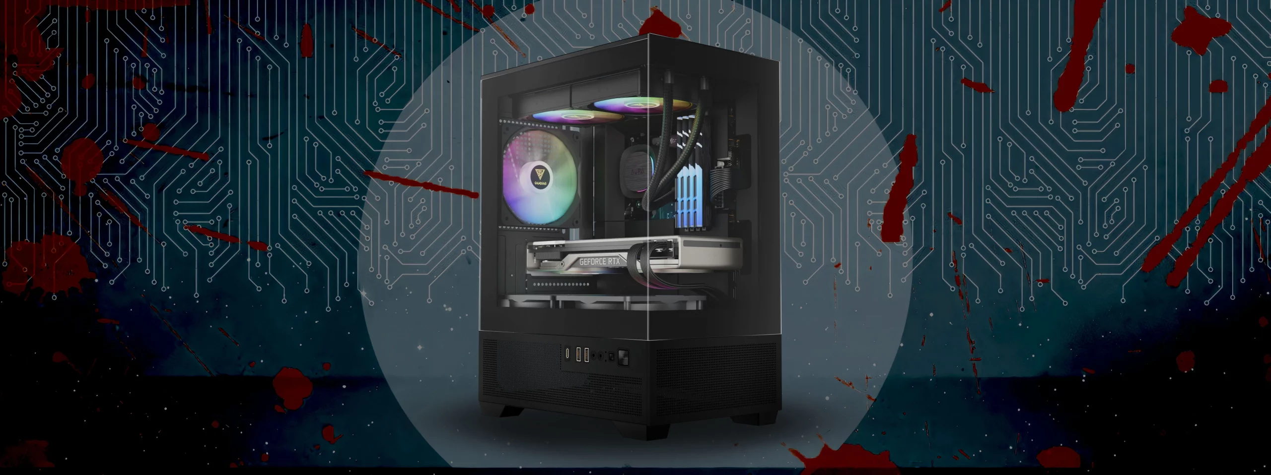 کیس گیمینگ گیم دیاس Gamdias AURA GC9M Elite ARGB Compact Panoramic Micro-Tower