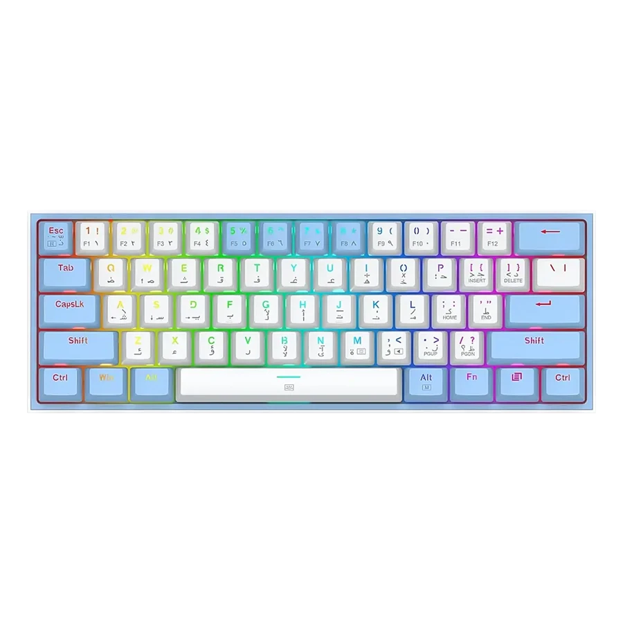کیبورد مکانیکال گیمینگ ردراگون Redragon Fizz K617 WB RGB