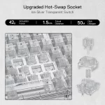 کیبورد مکانیکال گیمینگ ردراگون Redragon ELF PRO K649 RGB White