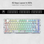 کیبورد مکانیکال گیمینگ ردراگون Redragon ELF PRO K649 RGB White