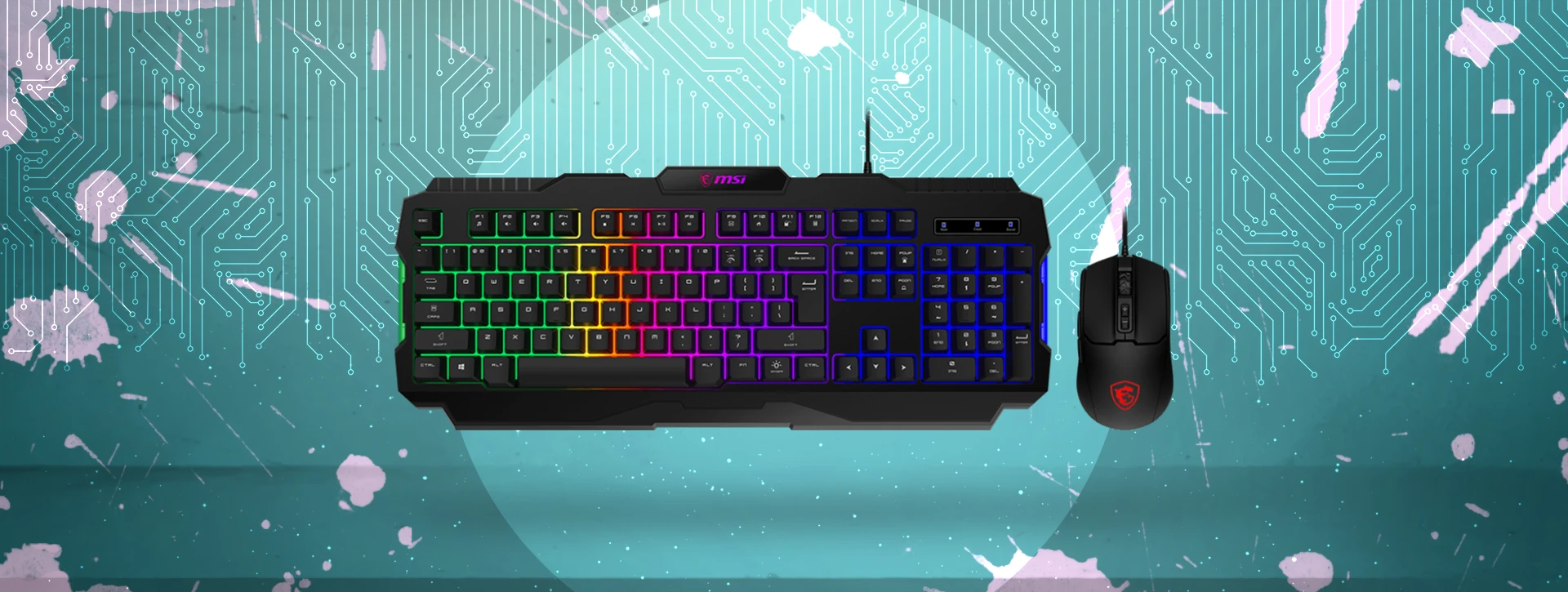 موس و کیبورد گیمینگ ام اس آی MSI FORGE GK100 COMBO