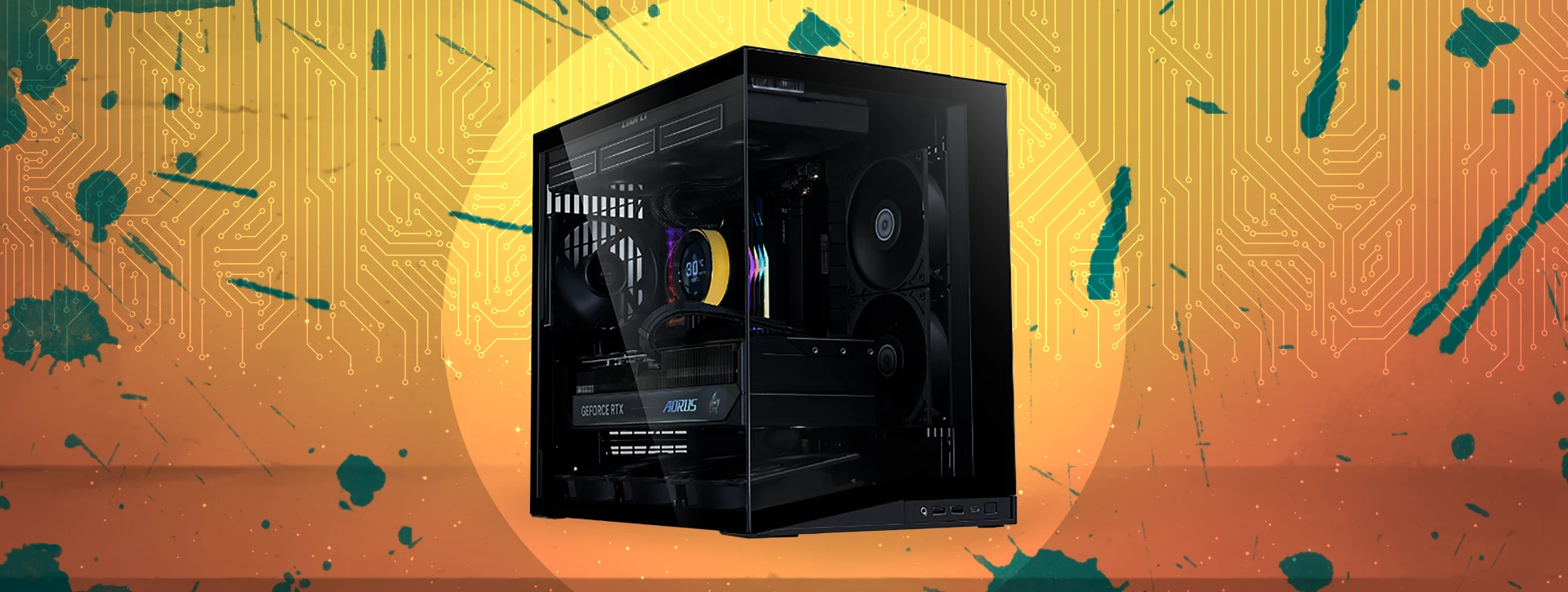 کیس گیمینگ لیان لی Lian Li O11D MINI V2 Flow Black