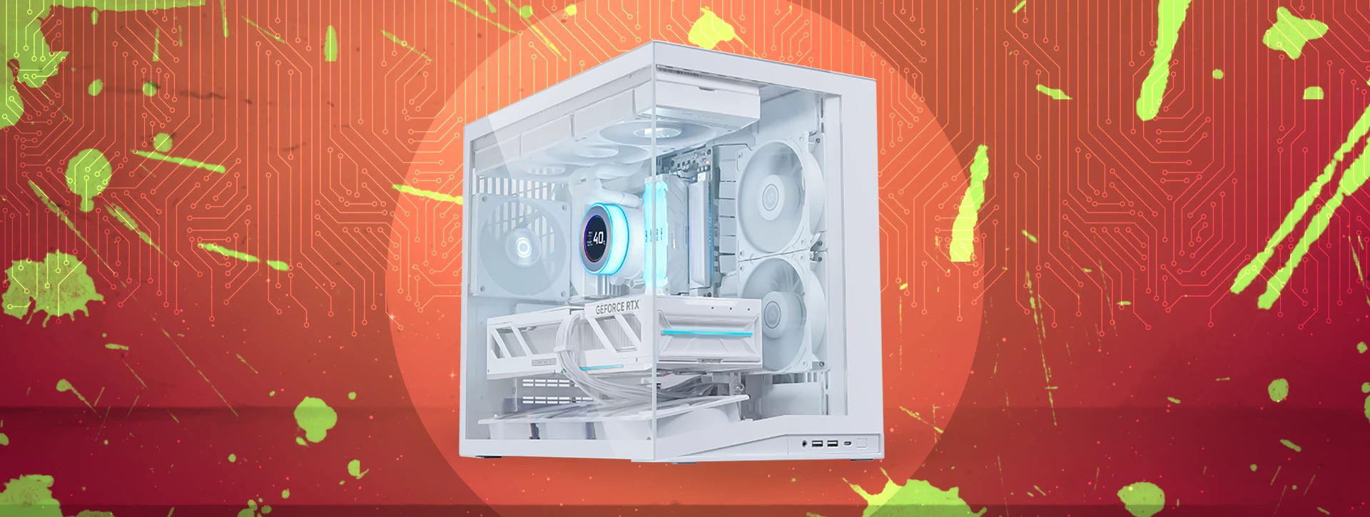 کیس گیمینگ لیان لی Lian Li O11D MINI V2 Flow White