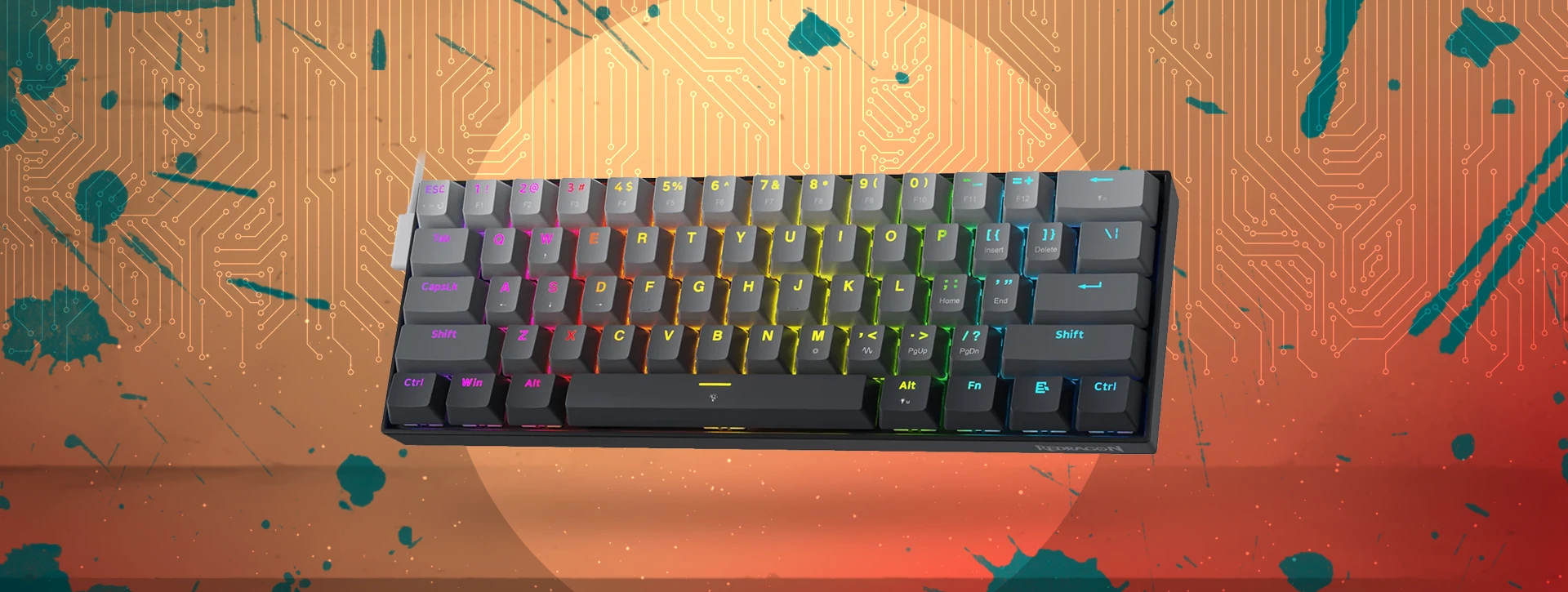 کیبورد مکانیکال گیمینگ ردراگون Redragon Fizz RT K617 GB RGB