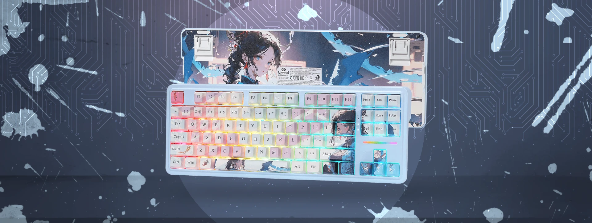 کیبورد مکانیکال گیمینگ ردراگون Redragon Antonium K728 PRO AK