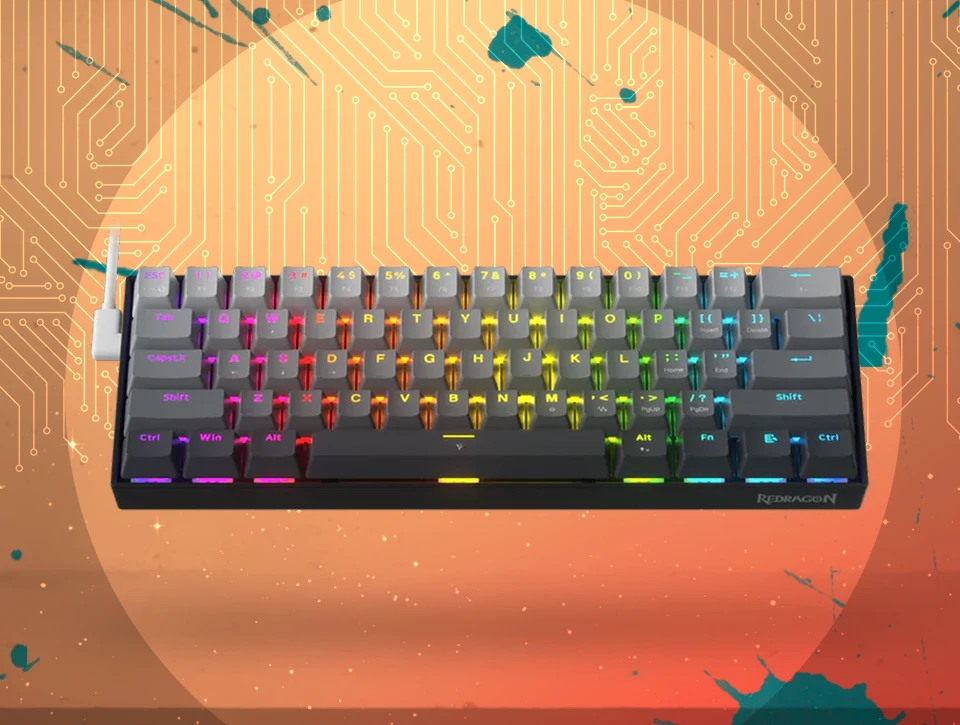 کیبورد مکانیکال گیمینگ ردراگون Redragon Fizz RT K617 GB RGB