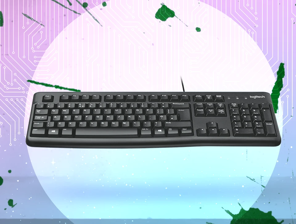 کیبورد اداری لاجیتک Logitech K120 Black