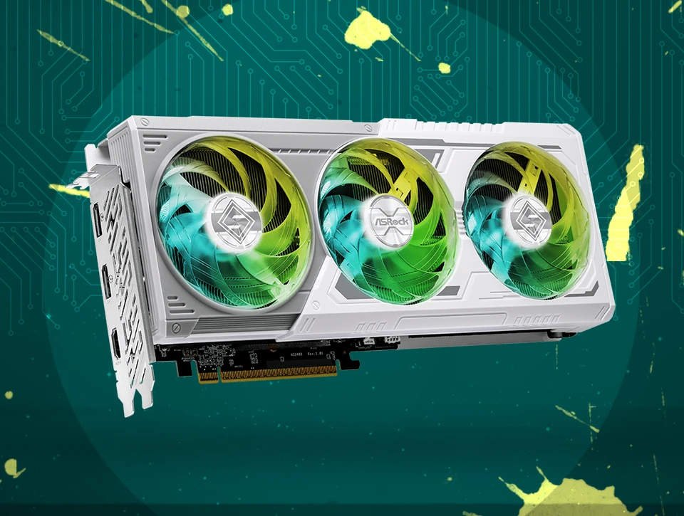 کارت گرافیک ازراک ASRock RX 9060 XT Steel Legend 16GB OC