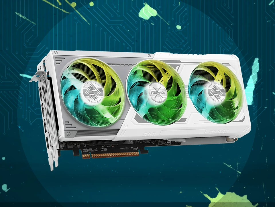 کارت گرافیک ازراک ASRock RX 9070 XT Steel Legend 16GB