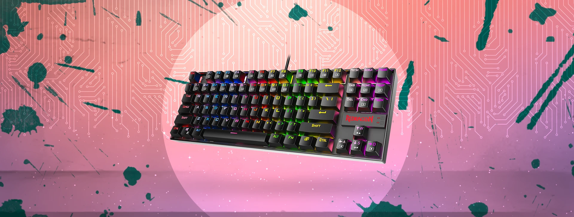 موس و کیبورد گیمینگ ردراگون Redragon K552-RGB-BA