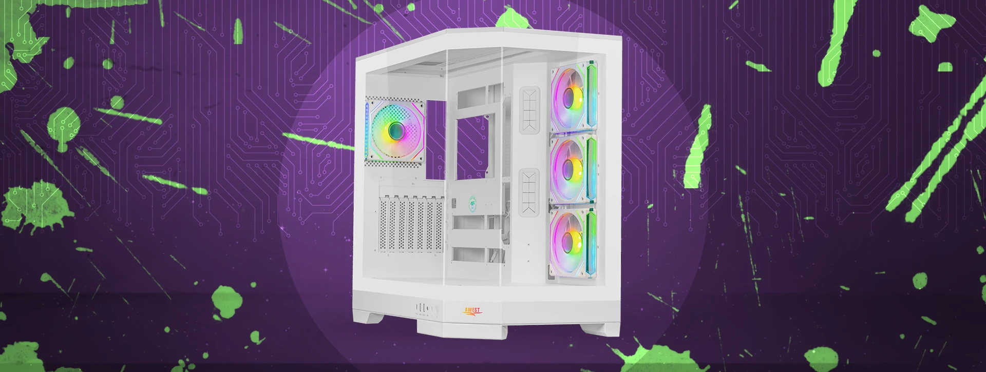 کیس گیمینگ اوست Awest GT-AQ1-MW